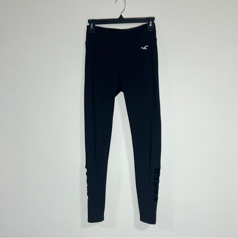 Hollister High-rise Lattice Cut-out Leggings Black Size Small